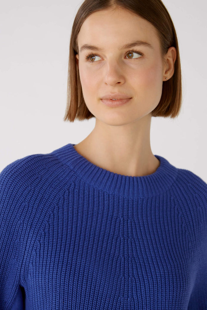 Oui 79916 Rubi Blue Jumper - Dotique Chesterfield