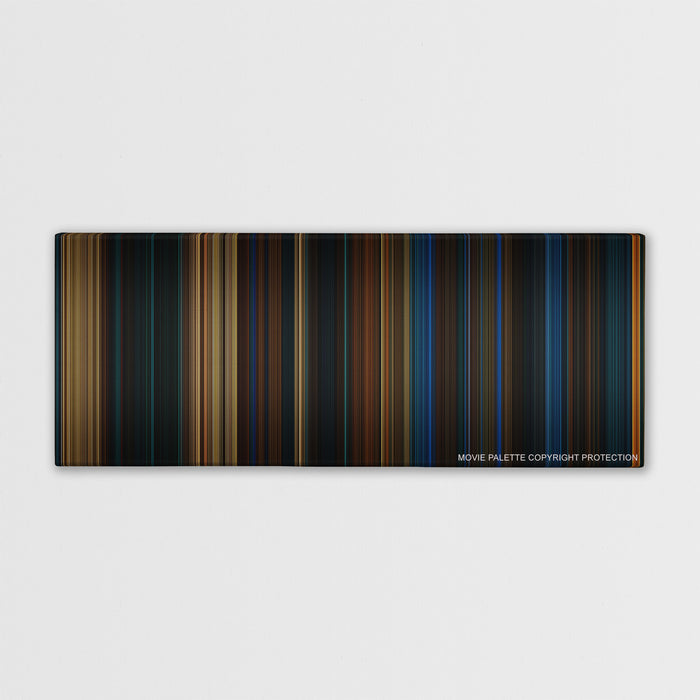 Pan's Labyrinth color palette canvas print: thousands of thin vertical stripes of color