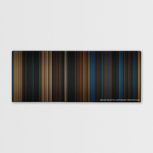 Pan's Labyrinth color palette canvas print: thousands of thin vertical stripes of color