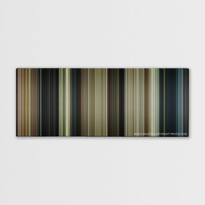 Paul color palette canvas print: thousands of thin vertical stripes of color