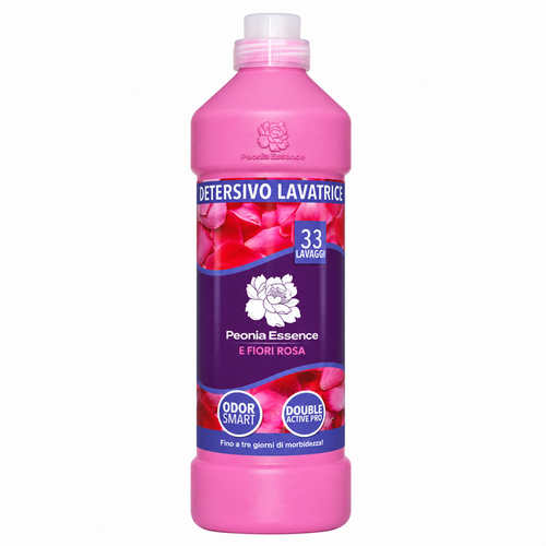 Peonia Essence detersivo lavatrice Fiori Rosa 33 lavaggi 1 L