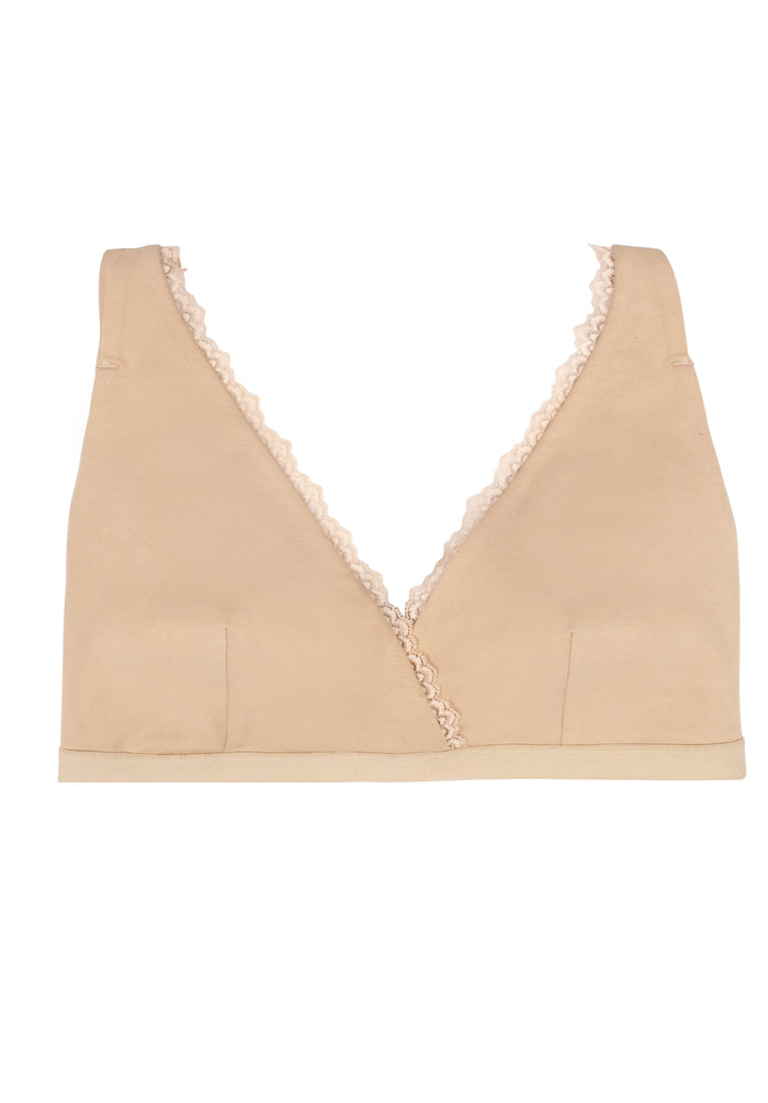 People Tree - Conscious Clothing - Lace Trim Triangle Almond-Sous-vetements-X380UY.BG1