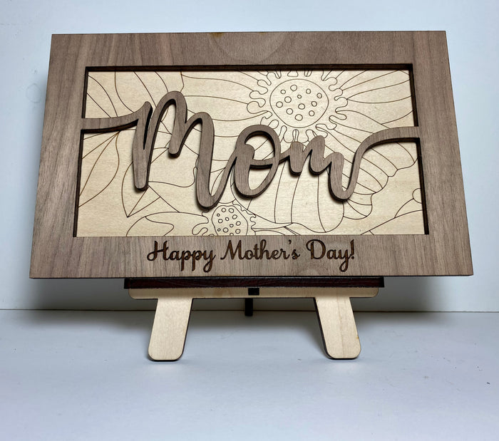 Personalized mom sign, personalized wood sign, gift for mom, Mother's Day gift