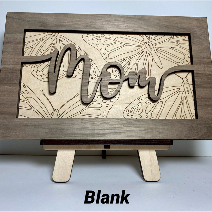 Personalized mom sign, personalized wood sign, gift for mom, Mother's Day gift
