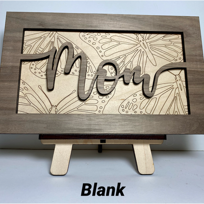 Personalized mom sign, personalized wood sign, gift for mom, Mother's Day gift