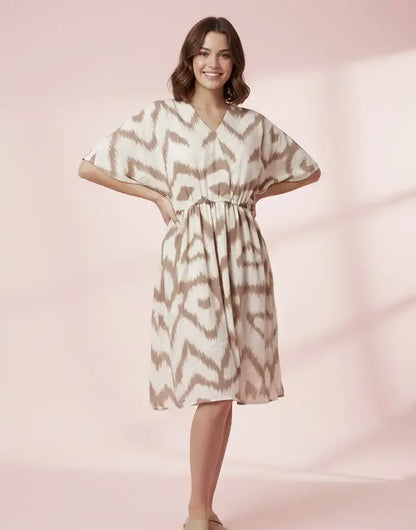 PLUS PRINTED DRESS