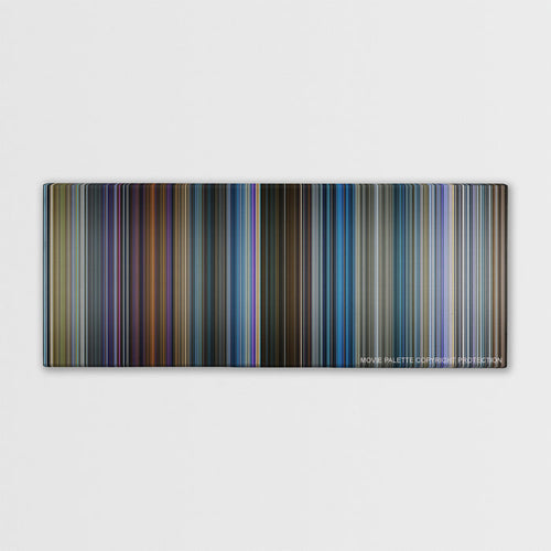 Pokemon Detective Pikachu color palette canvas print: thousands of thin vertical stripes of color