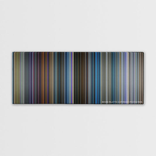 Pokemon Detective Pikachu color palette canvas print: thousands of thin vertical stripes of color