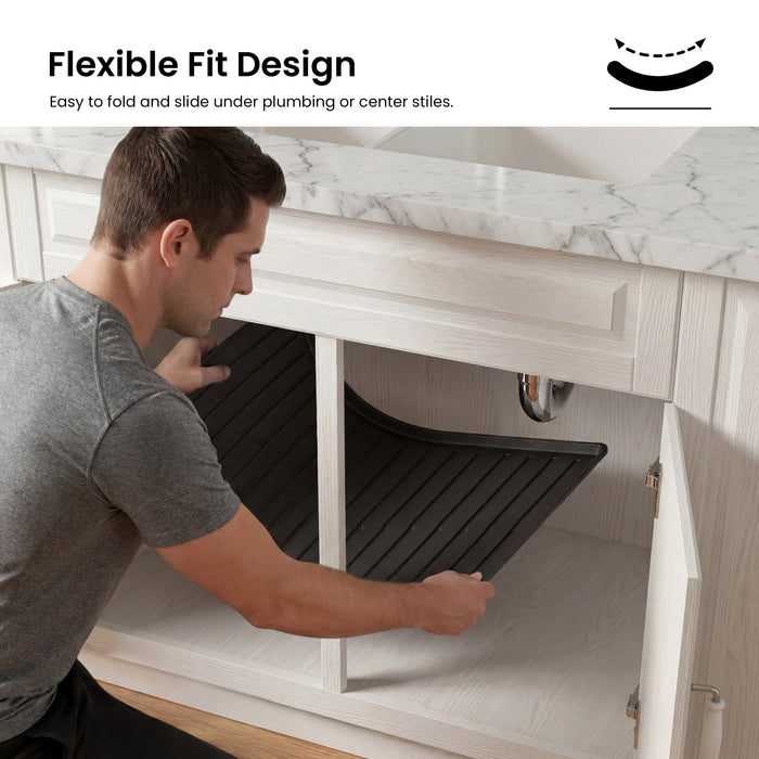 Premium Waterproof Under Sink Mat – 25" × 22"