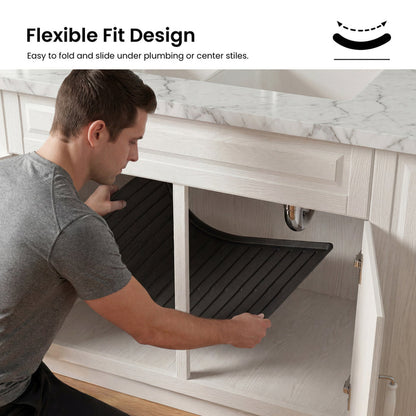 Premium Waterproof Under Sink Mat – 25" × 22"