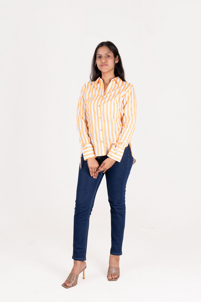 Printed Shirt With Tassel