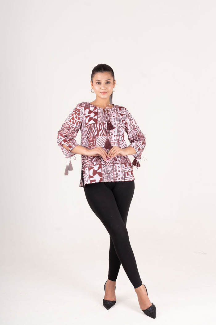 Printed Short Kurti