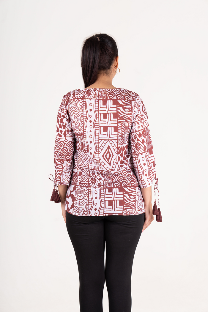 Printed Short Kurti