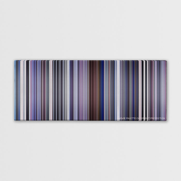 Punch-Drunk Love color palette canvas print: thousands of thin vertical stripes of color
