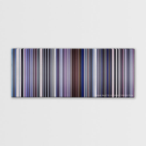 Punch-Drunk Love color palette canvas print: thousands of thin vertical stripes of color