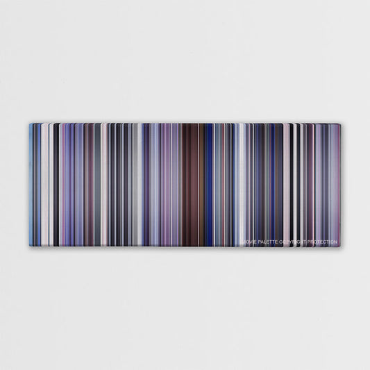 Punch-Drunk Love color palette canvas print: thousands of thin vertical stripes of color