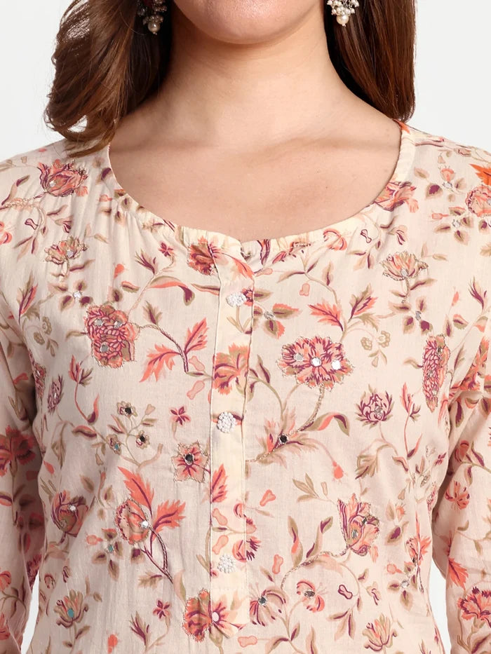 Pure Cotton Printed Kurta Set
