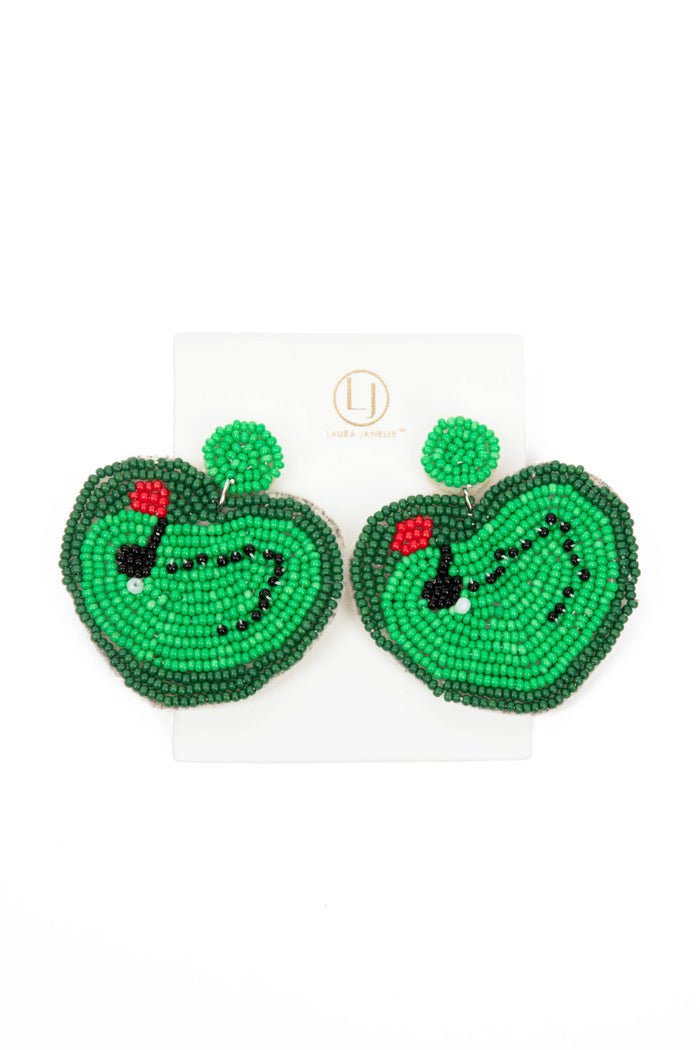 Putting Green Earrings