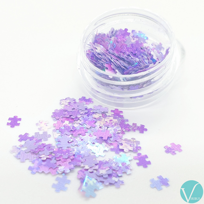 Puzzle Nail Art Holo UV 12 Colour Set image 7