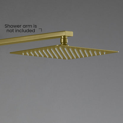 Quadra 10" Metal Rain Shower Head 2mm Ultra Thin Profile  - RS101