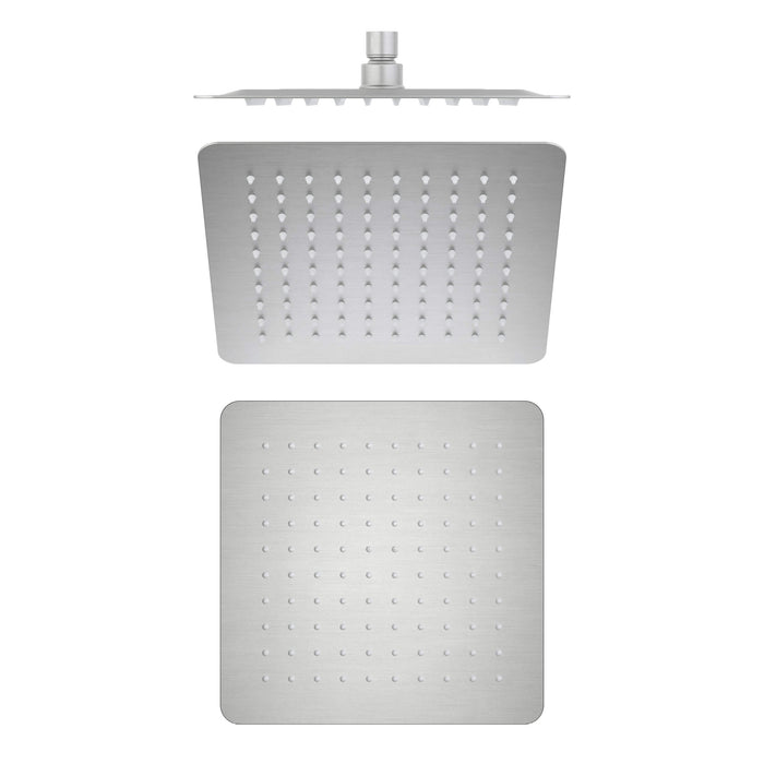 Quadra 10" Metal Rain Shower Head 2mm Ultra Thin Profile  - RS101