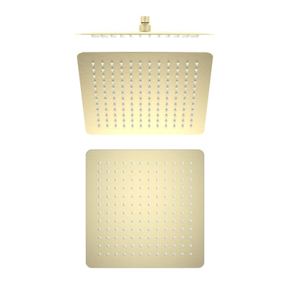 Quadra 12" Metal Rain Shower Head 2mm Ultra Thin Profile - RS103