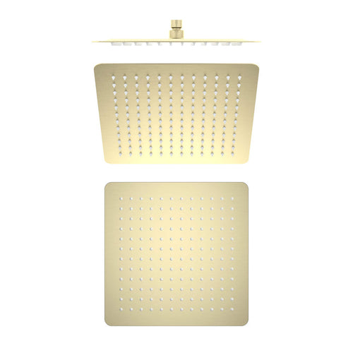 Quadra 12" Metal Rain Shower Head 2mm Ultra Thin Profile - RS103
