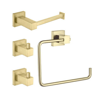 Quadra 4-Piece Bathroom Hardware Set - C-CBA15-4-1