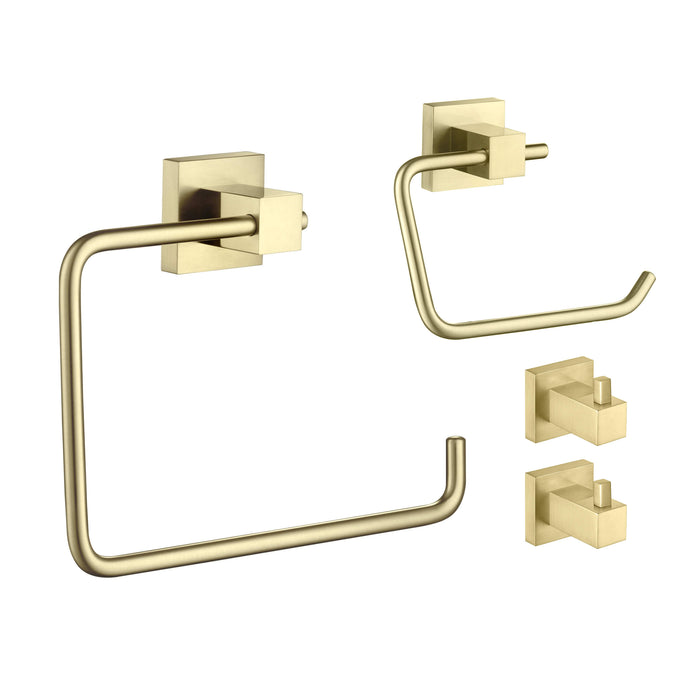 Quadra 4-Piece Bathroom Hardware Set - C-CBA15-4-2