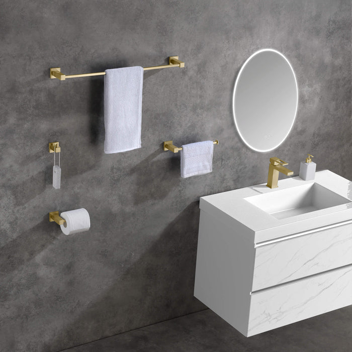 Quadra 4-Piece Bathroom Hardware Set - C-CBA15-4