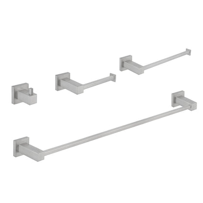 Quadra 4-Piece Bathroom Hardware Set - C-CBA15-4