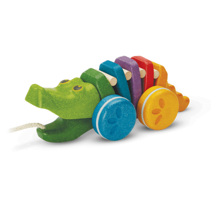 Rainbow Alligator Pull Toy