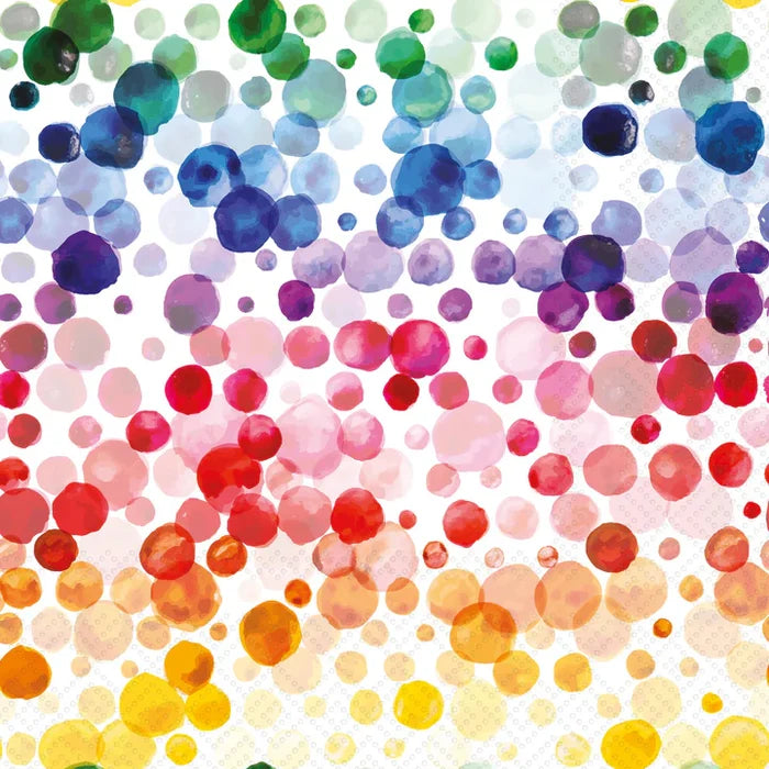 Rainbow Dots Cocktail Napkins