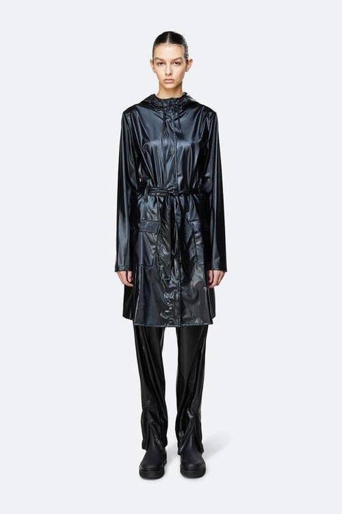 Rains - Curve Jacket - Shiny Black - NOUVEAUTE-Vestes et Manteaux-