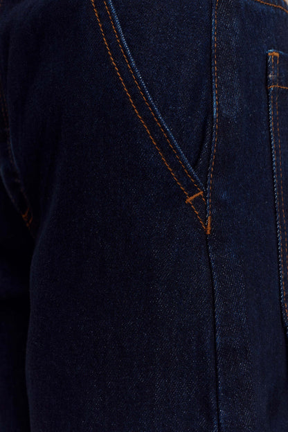 Renata Barrel Denim Jeans - Indigo Blue