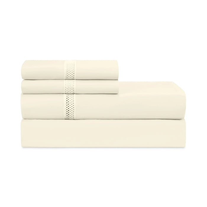 Ritz Pair of Pillowcases by Home Treasures — folded bedding and cuff detail