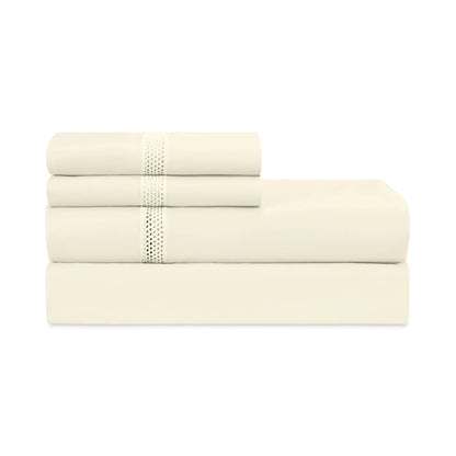 Ritz Pair of Pillowcases by Home Treasures — folded bedding and cuff detail