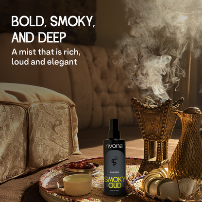 Rivona Smoky Oud - Bold & Woody Body Mist | 200ml