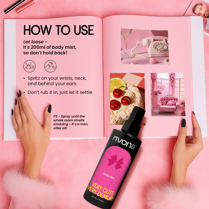 Rivona Very Cute, Very Demure - Floral & Fruity Body Mist 200ml