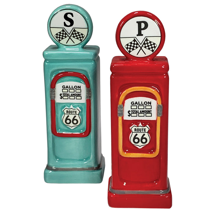 Road Trip Retro Gas Pumps Salt and Pepper Shakers
