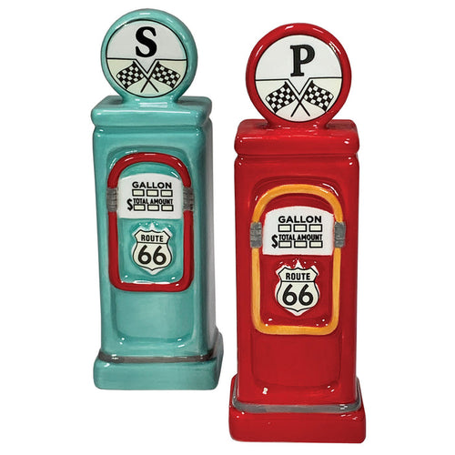 Road Trip Retro Gas Pumps Salt and Pepper Shakers