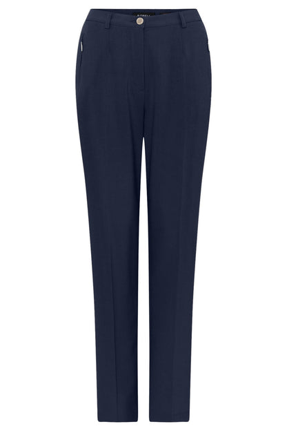 Robell 51562 5405 Sahra Short Fit Trouser( 73cm) - Navy - Dotique - Robell