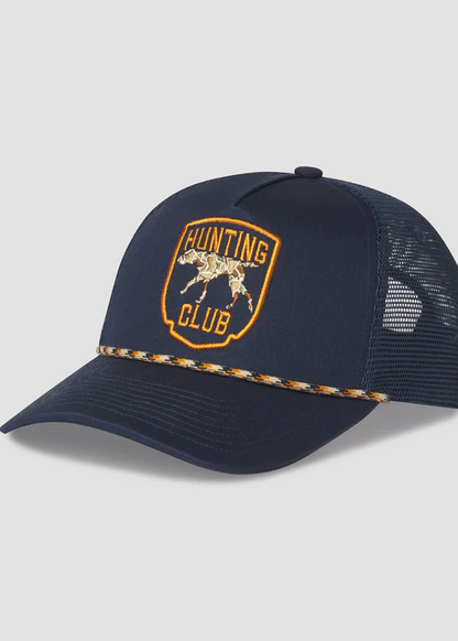 Southern shirt co rope trucker hat camo dog hunting club navy