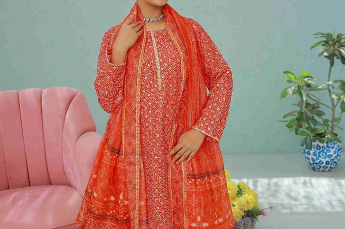 Ruby Radiance (Farshi Shalwar) Stitched X KHUSSA (COMBO SET)
