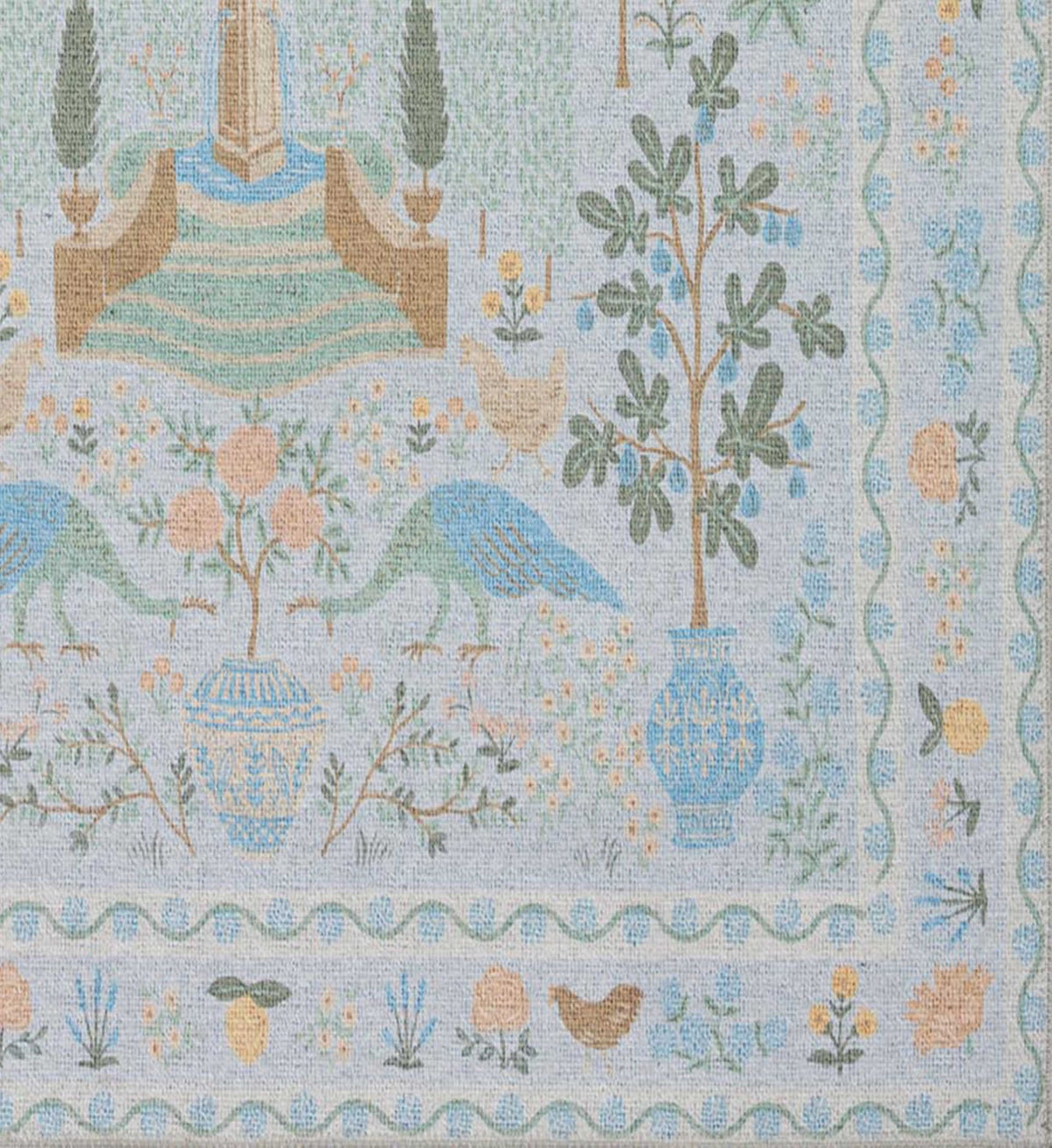 Menagerie Camont Printed Rug - Light Blue