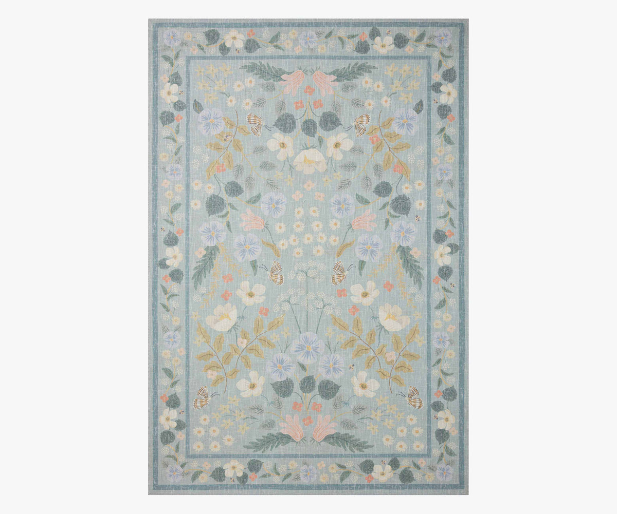Cotswolds Willow Power Loomed Rug - Sky