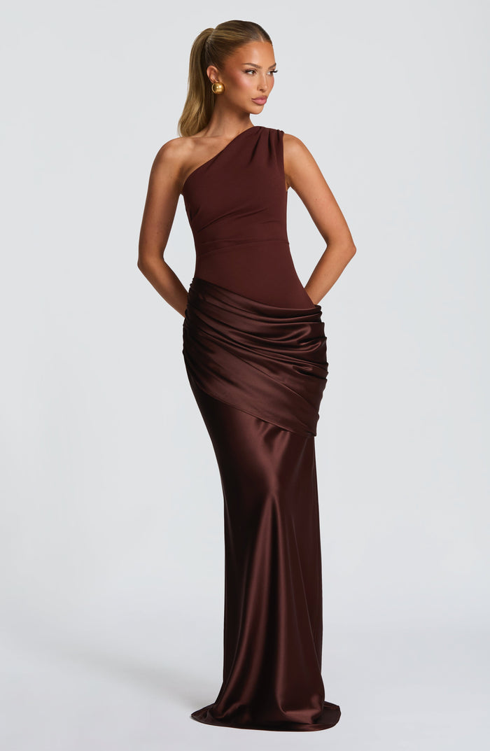 Sadona Maxi Dress - Plum Brown