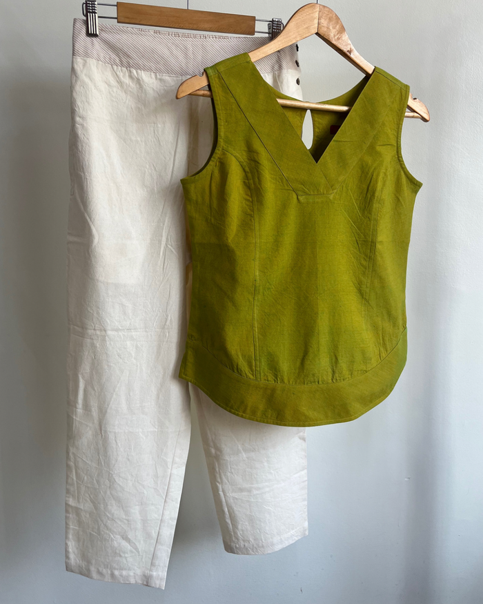 Sail Edit Pants - Off  White Cotton