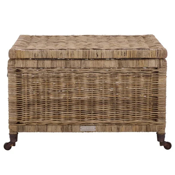 Sanaki Wood Storage Bin in Natural