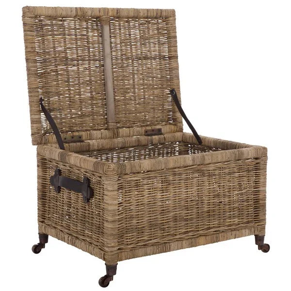 Sanaki Wood Storage Bin in Natural